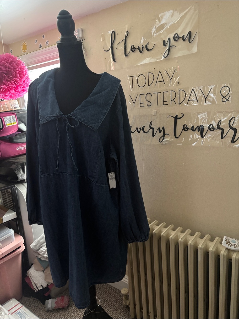 Old Navy Navy Blue Corduroy Tunic Dress
